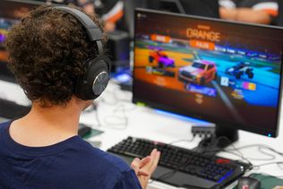 A player playing Rocket League